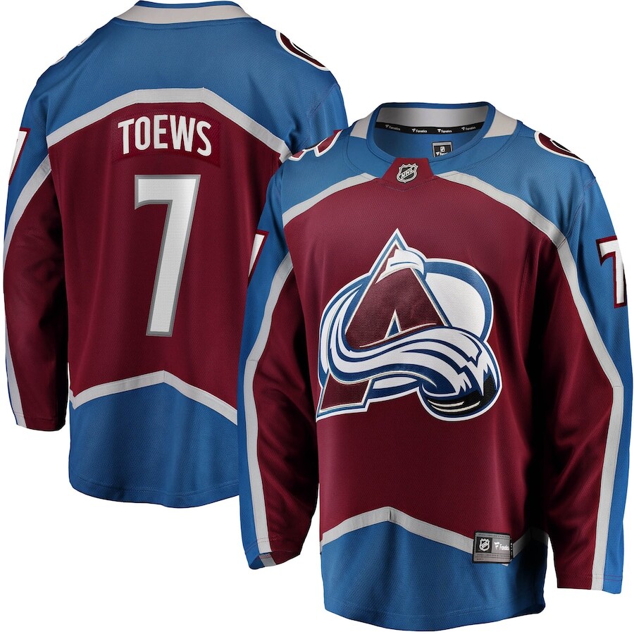 

Джерси Fanatics Branded Colorado Avalanche, бордовый