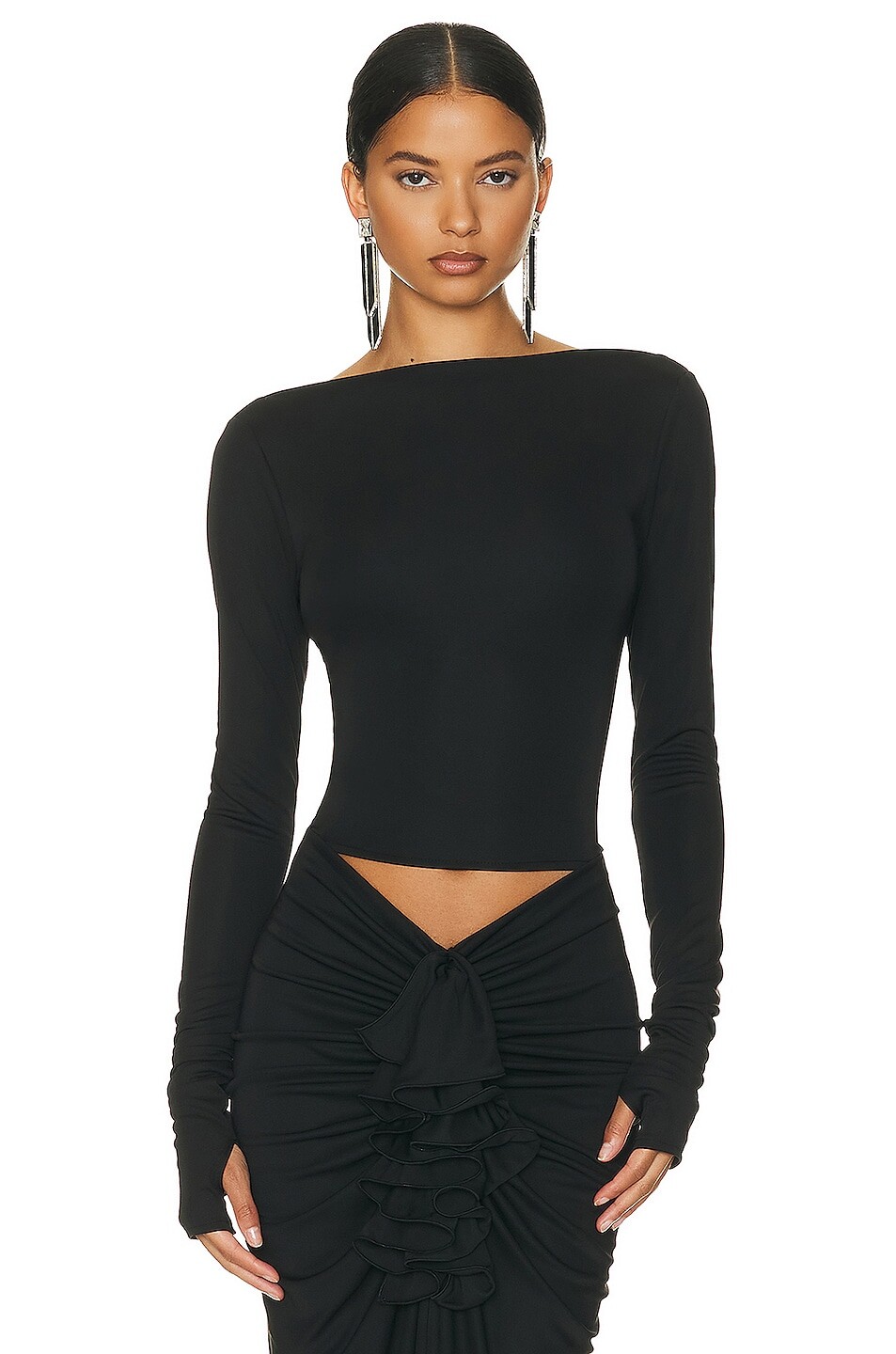 

Топ Helsa Matte Jersey Long Sleeve, черный