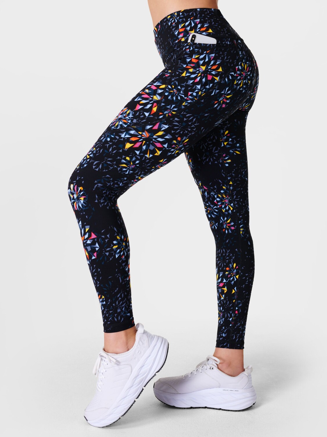 

Леггинсы Power Gym Sweaty Betty, черный граненый цветочный