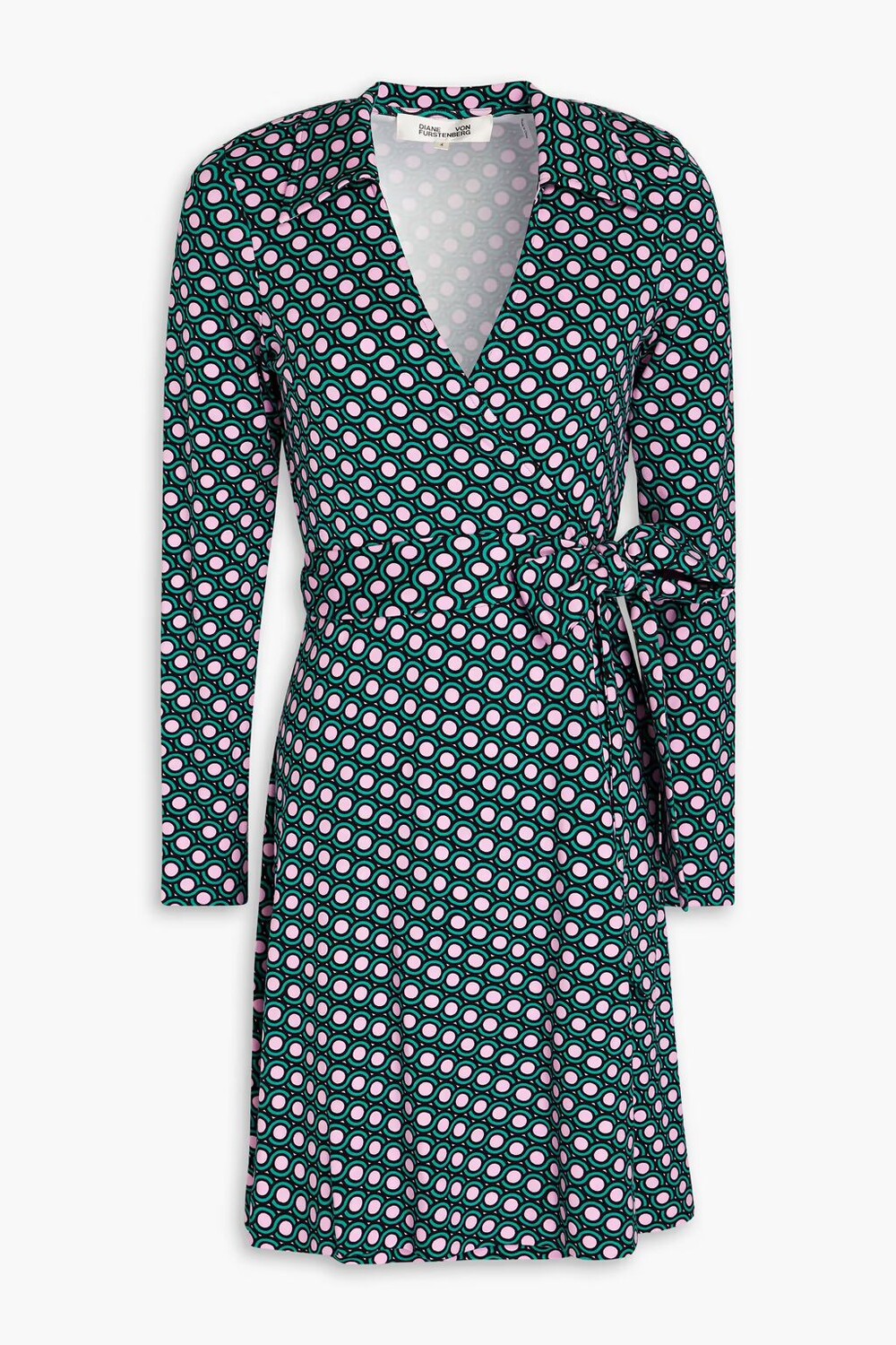 

Платье мини из джерси с запахом Demetria Diane Von Furstenberg, розовый