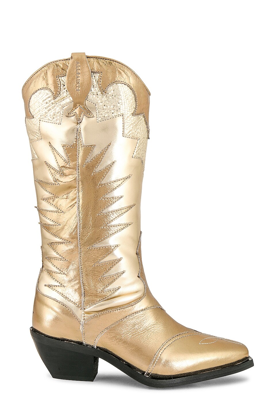 

Ботинки ALLSAINTS Dixie Metallic, цвет White Gold