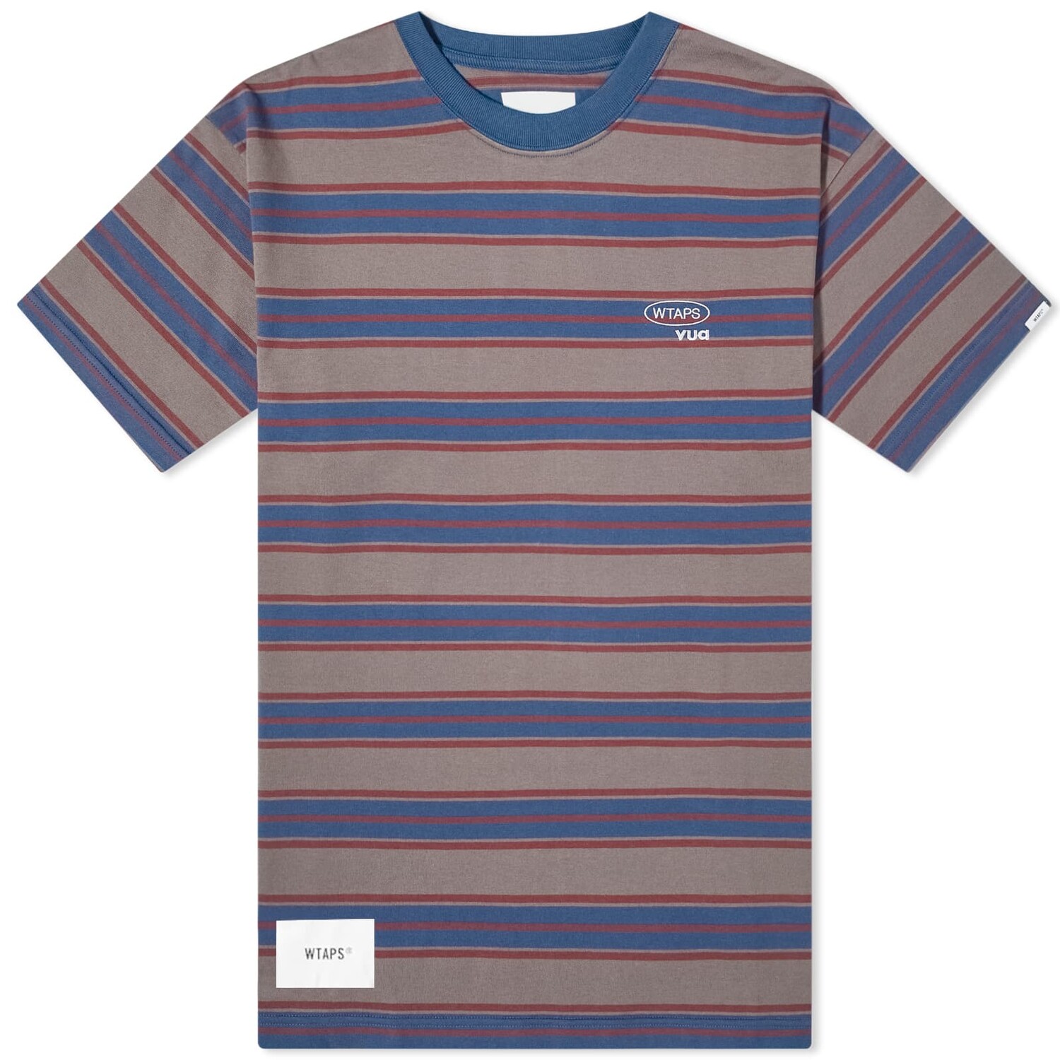 

Футболка Wtaps 08 Striped Crew Neck, серый