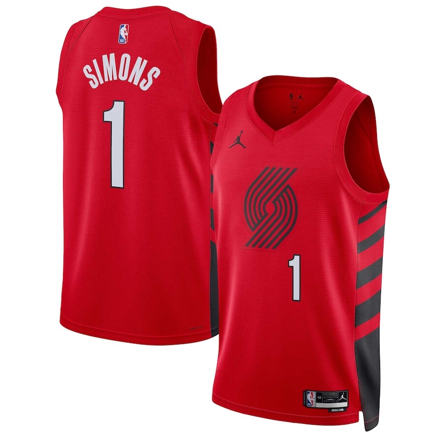 

Джерси Jordan Brand Portland Trail Blazers, красный