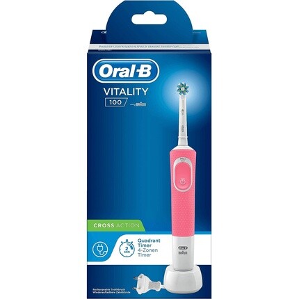 

Электрическая зубная щетка Oral B Vitality Cross Action, розовая, Oral-B