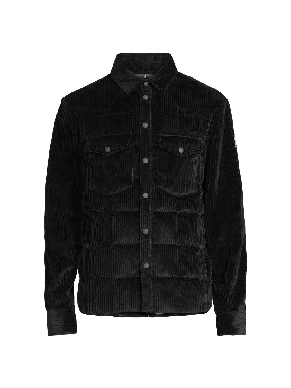 

Жакет-рубашка из гель-вельвета Moncler Grenoble, черный