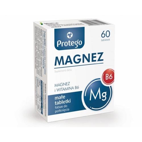 магний в6 60 таблеток 600 мг Protego, Магний В6, 60 таблеток