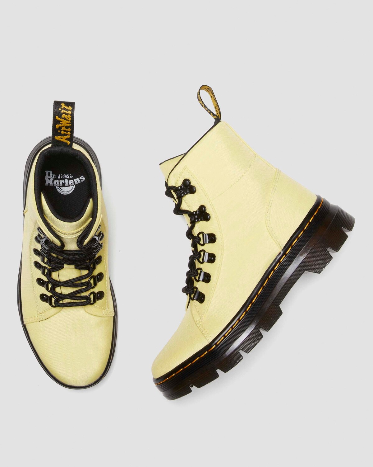 

Женские повседневные ботинки из нейлона и кожи Combs Dr. Martens