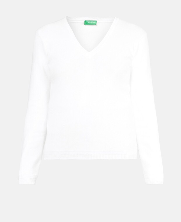 

Джемпер с длинными рукавами United Colors of Benetton, белый