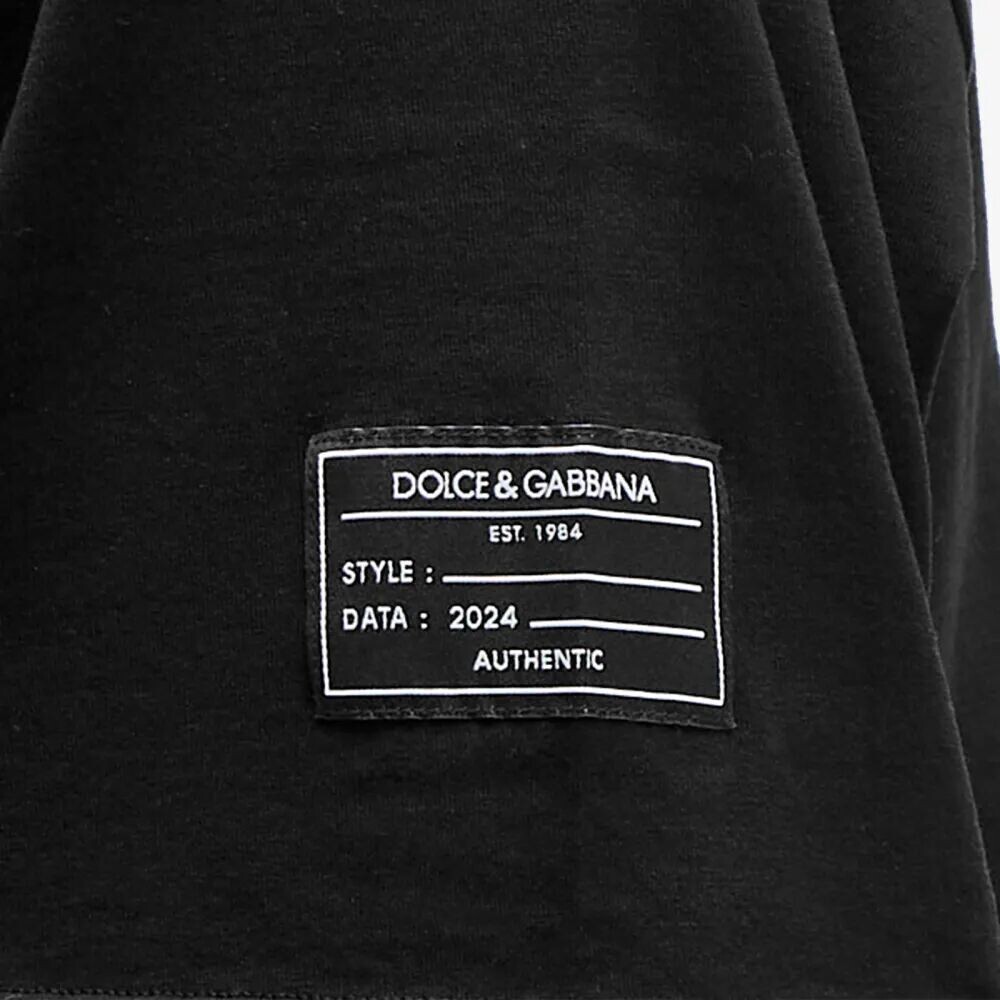 

Dolce & Gabbana Футболка с вертикальным логотипом, черный