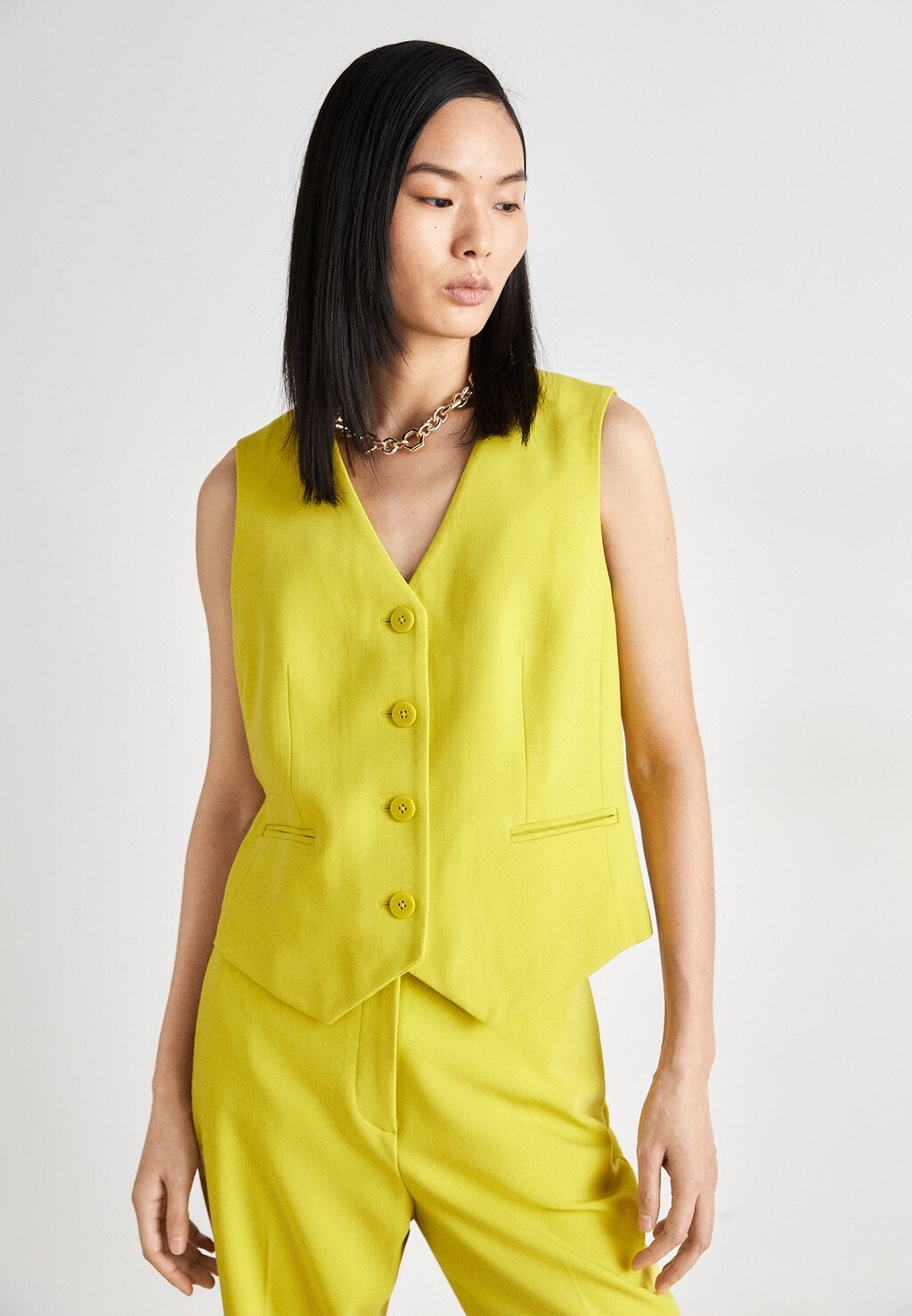 

Жилет BUTTON WELT POCKET VEST DKNY, оранжевый