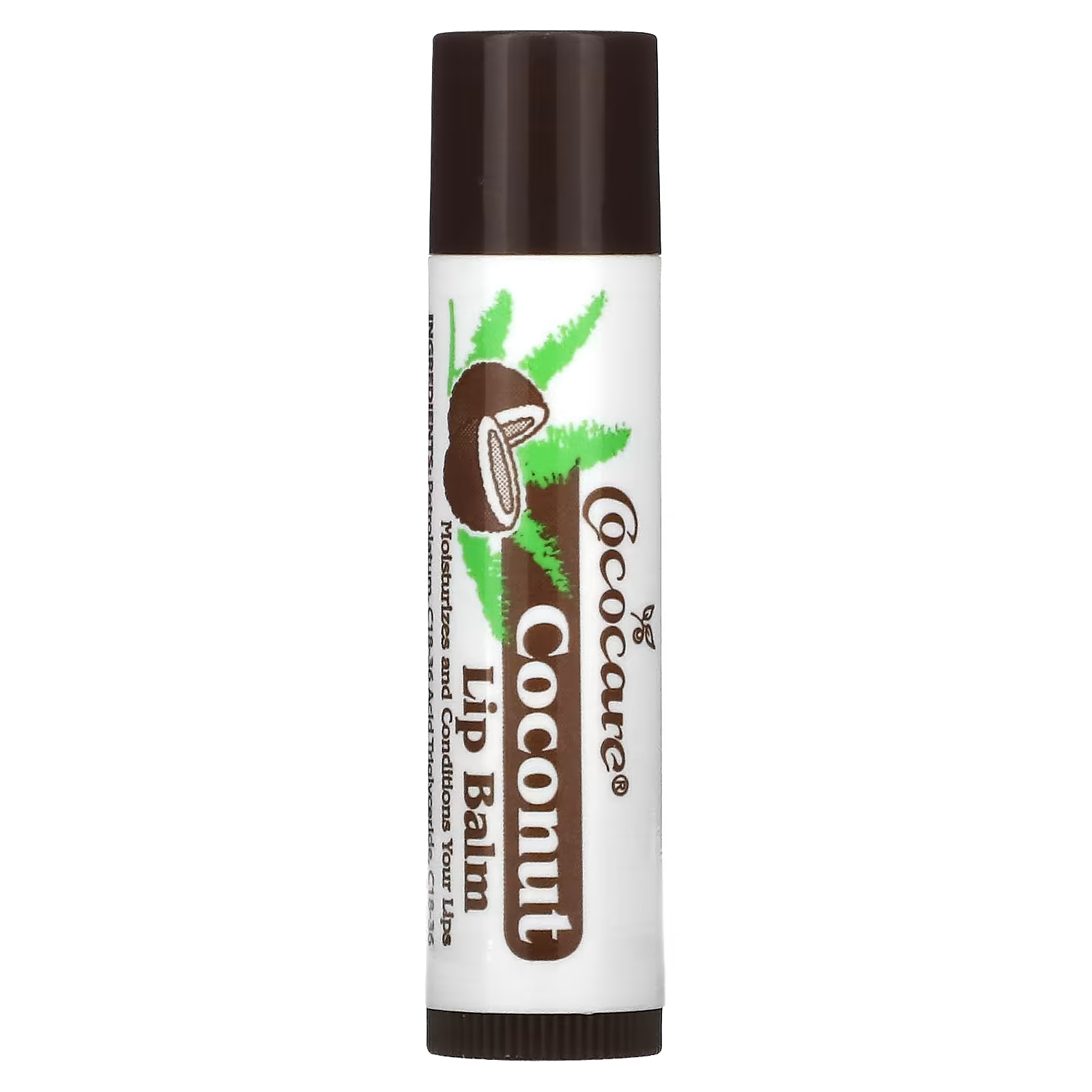 Кокосовый бальзам для губ Cococare, 4,2 гр. cococare 100% кокосовое масло 198 г 7 унций
