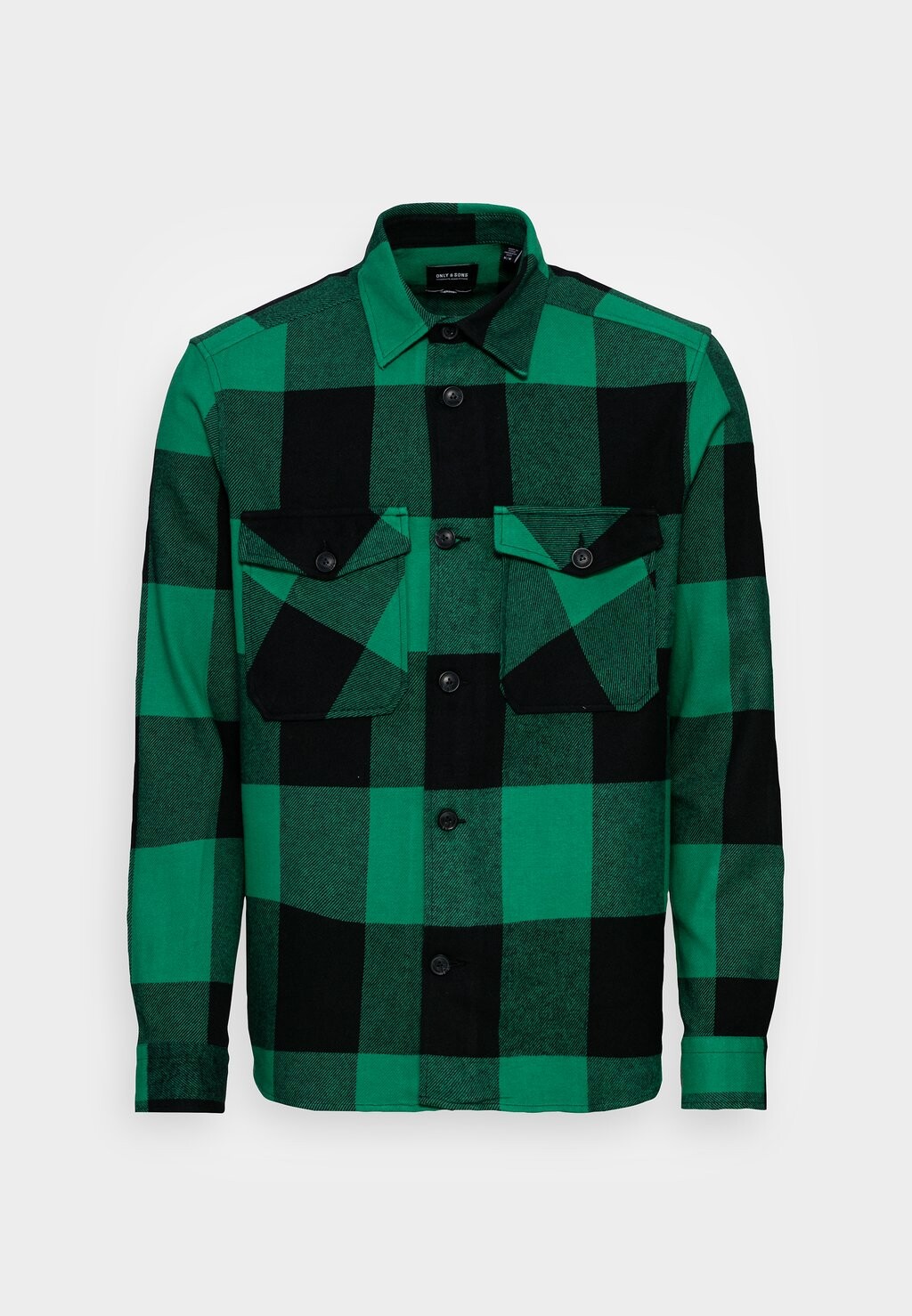 

Рубашка ONSMILO CHECK OVERSHIRT Only & Sons, зелёный