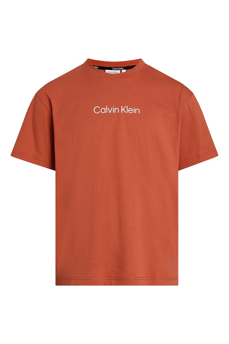 

Футболка из органического хлопка с логотипом Calvin Klein, красный
