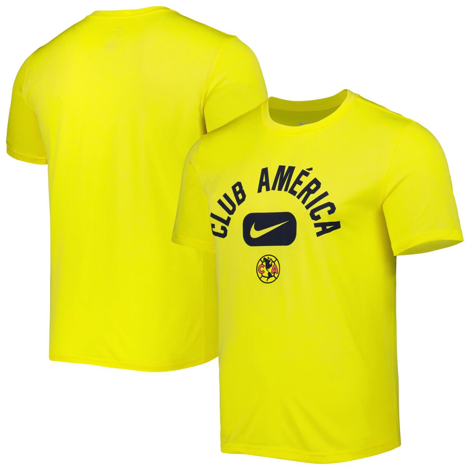 Мужская желтая футболка Club America Lockup Legend Performance Nike