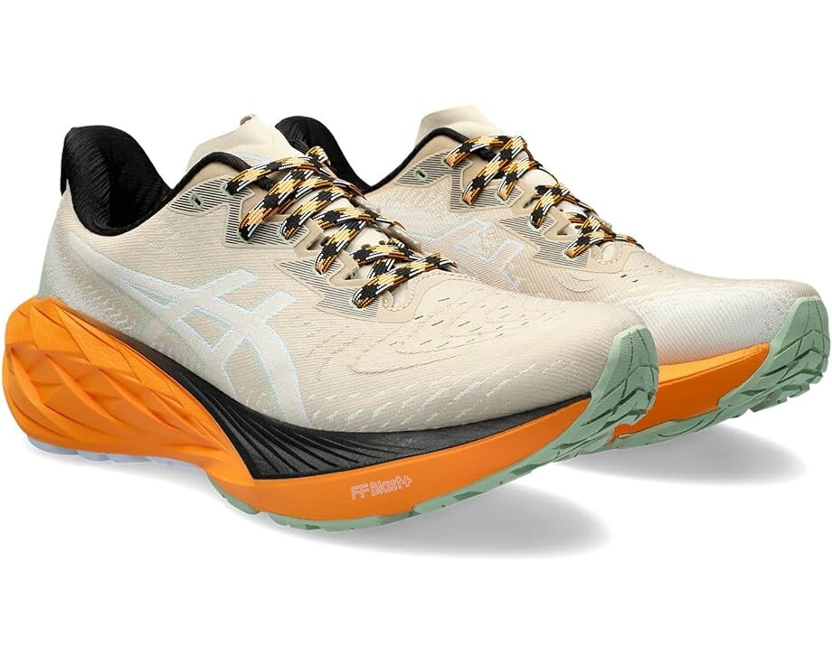 

Кроссовки ASICS Novablast 4 Trail, цвет Nature Bathing/Fellow Yellow