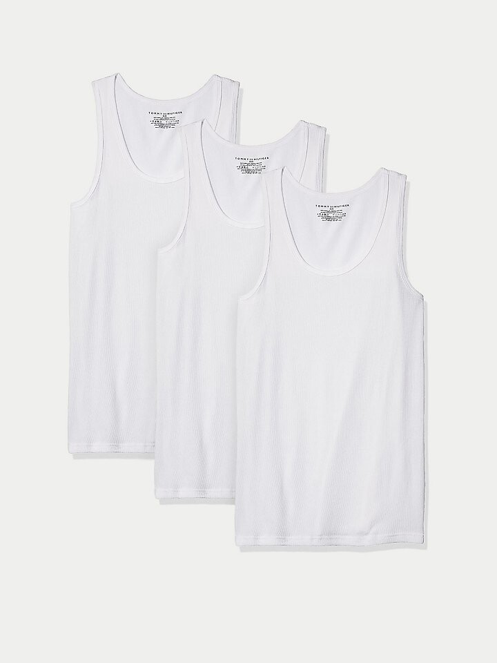 

Хлопковая классическая майка 3PK Tommy Hilfiger