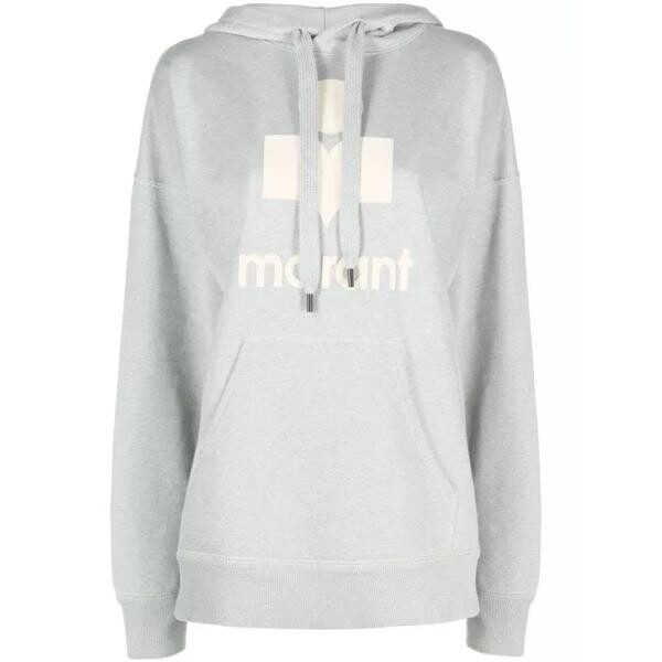 

Футболка mansel logo-print sweatshirt Etoile Isabel Marant, серый