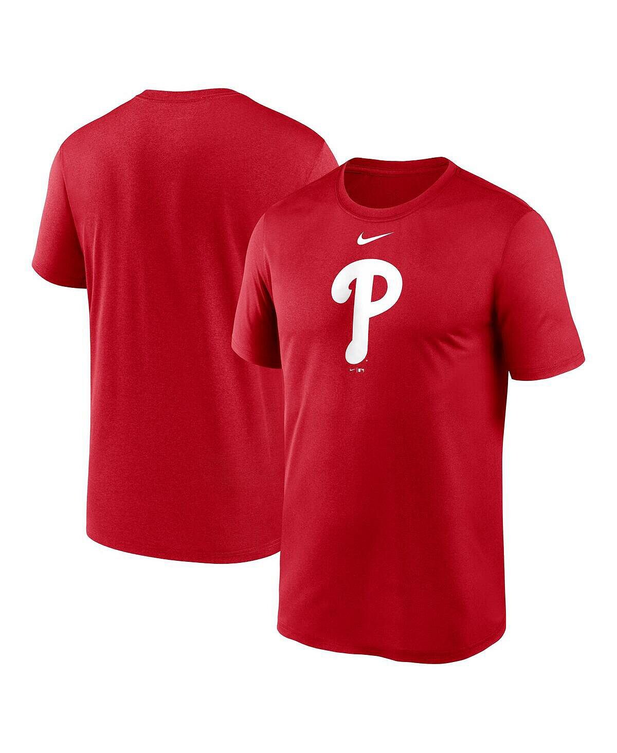

Мужская красная футболка с логотипом Philadelphia Phillies New Legend Nike