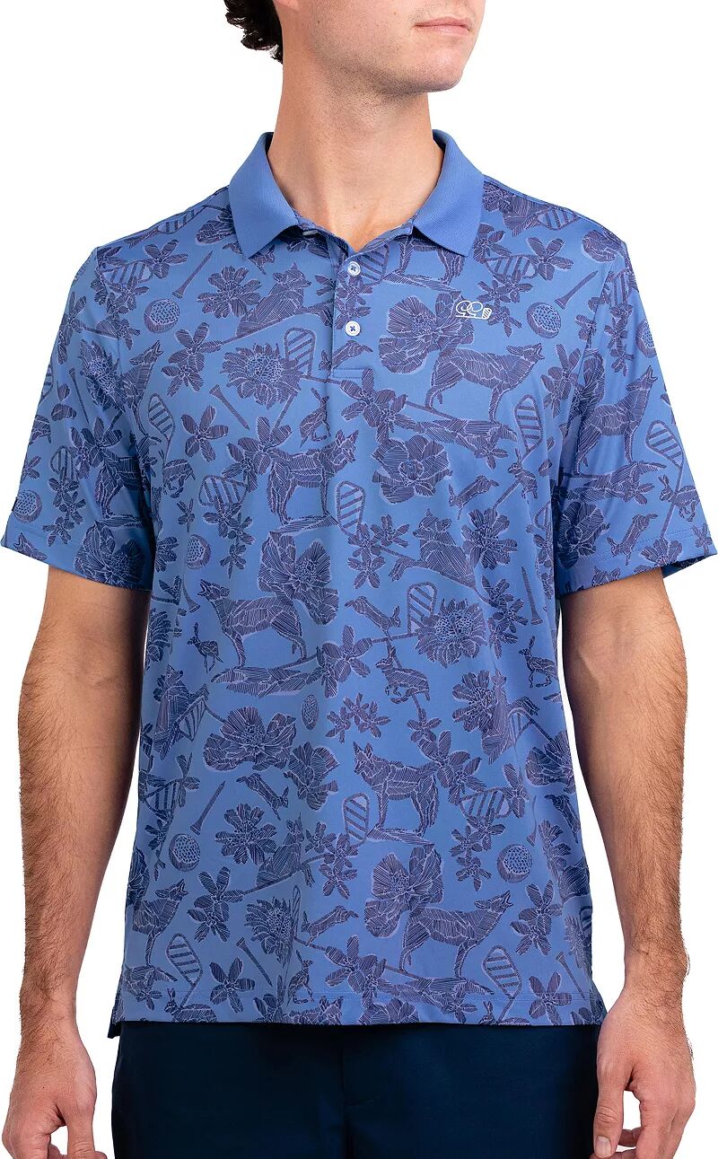 Мужская футболка-поло для гольфа Good Good Golf Moonlight, синий цена и фото