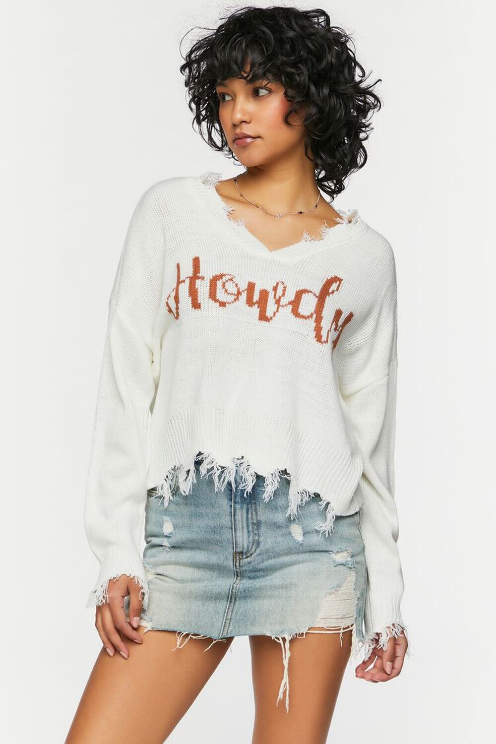 

Свитер Howdy с рисунком Sharkbite Forever 21, кремовый