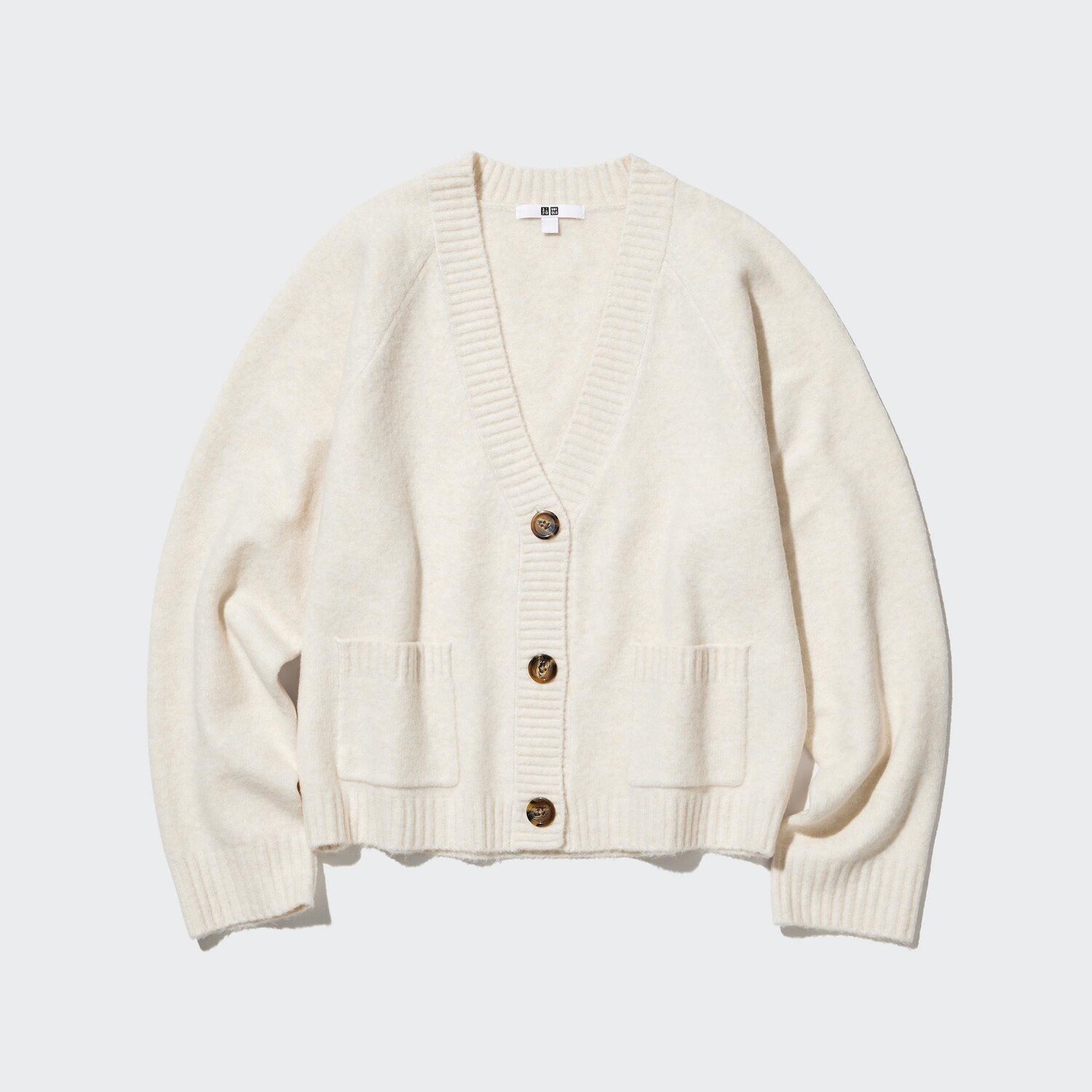 

Кардиган Uniqlo женский с длинными рукавами из легкой пряжи суфле, молочный