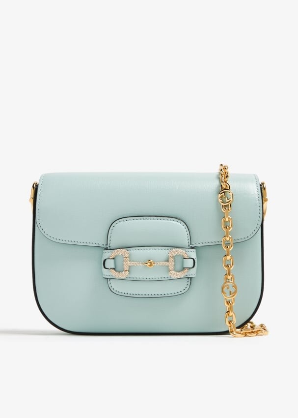 

Сумка Gucci Horsebit 1955 Mini, синий