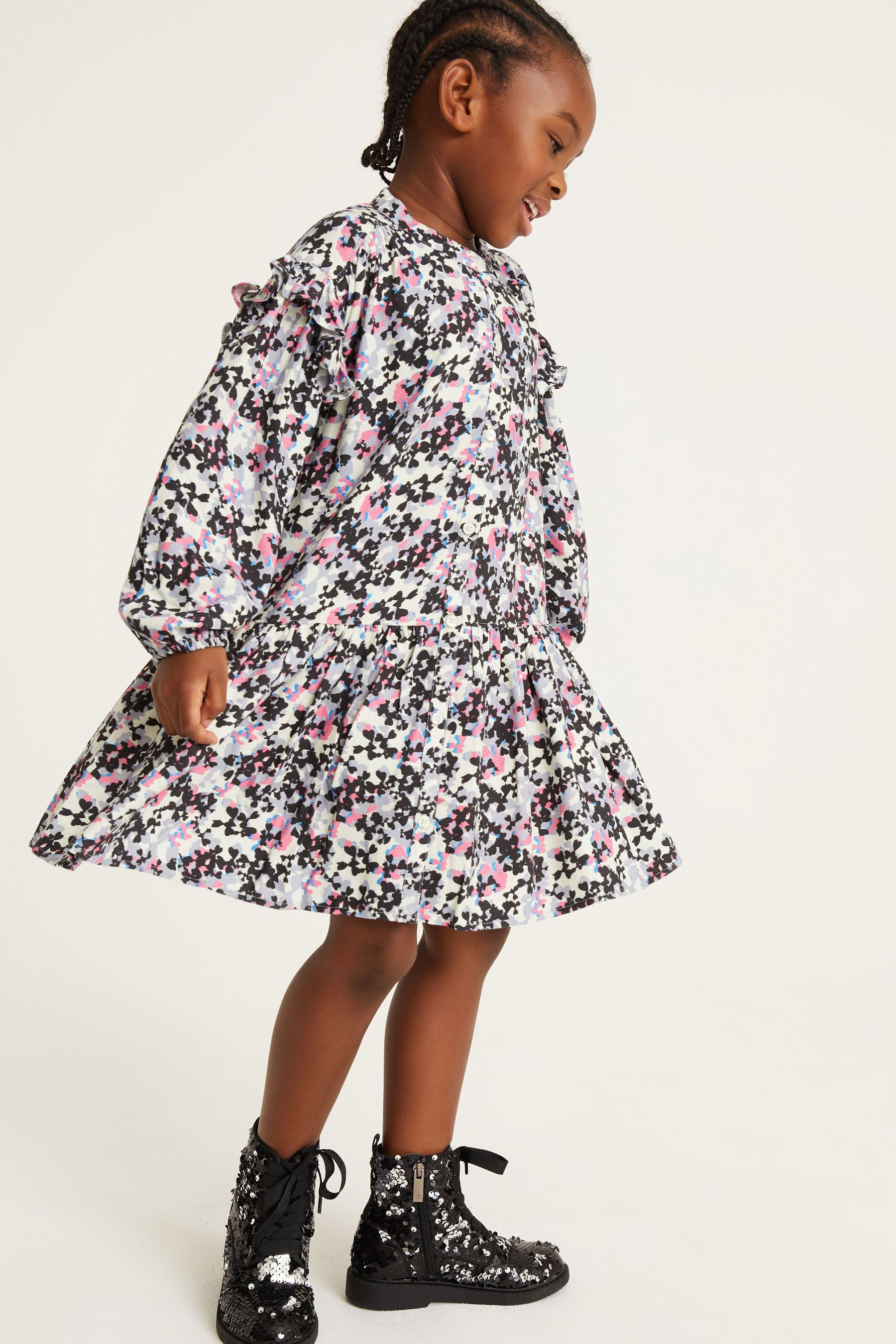 Платье-рубашка с цветочными мотивами Mint Velvet