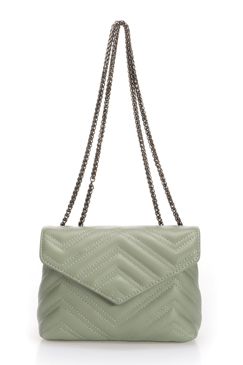 Кожаная сумка с трансформируемым ремешком Massimo Castelli, зеленый