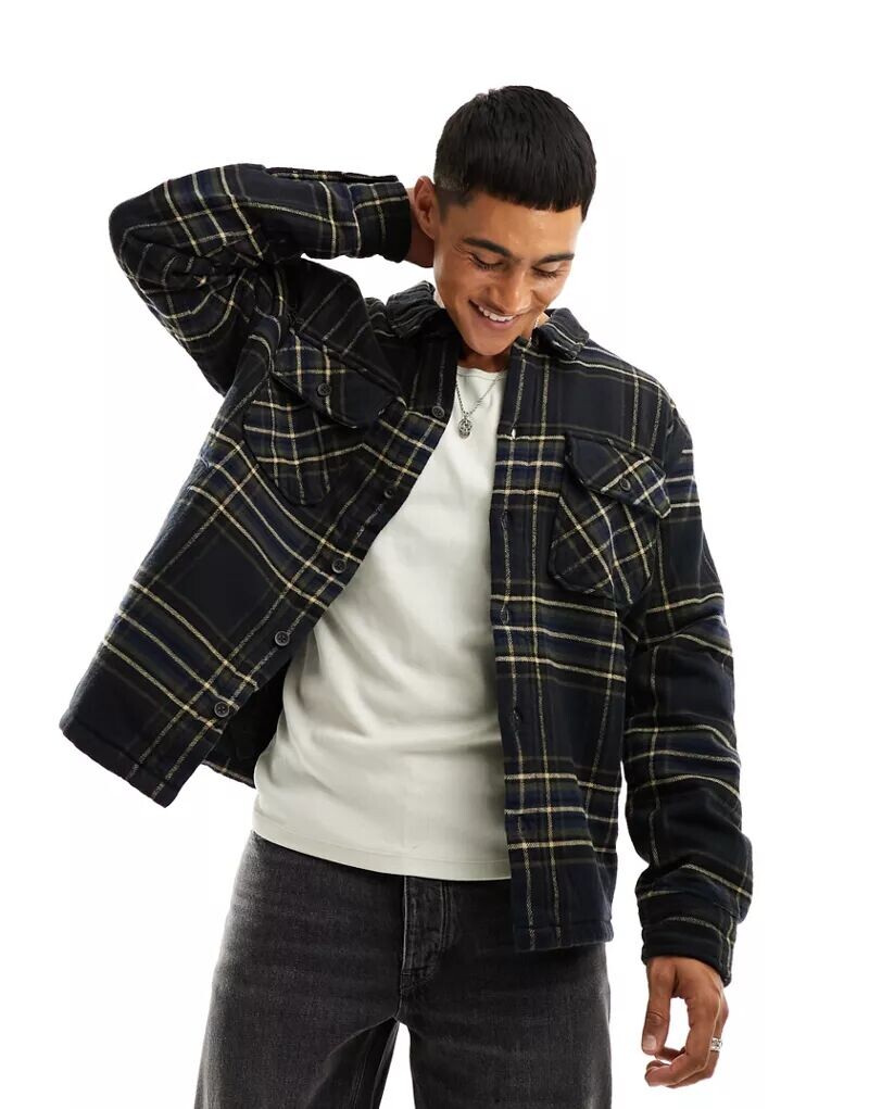 

Темно-синяя рубашка в клетку Superdry Surplus