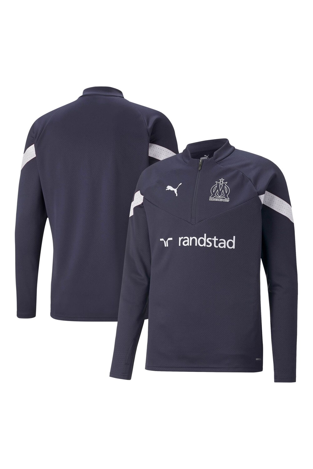 

Тренировочная толстовка Olympique de Marseille с молнией 1/4 Puma, синий