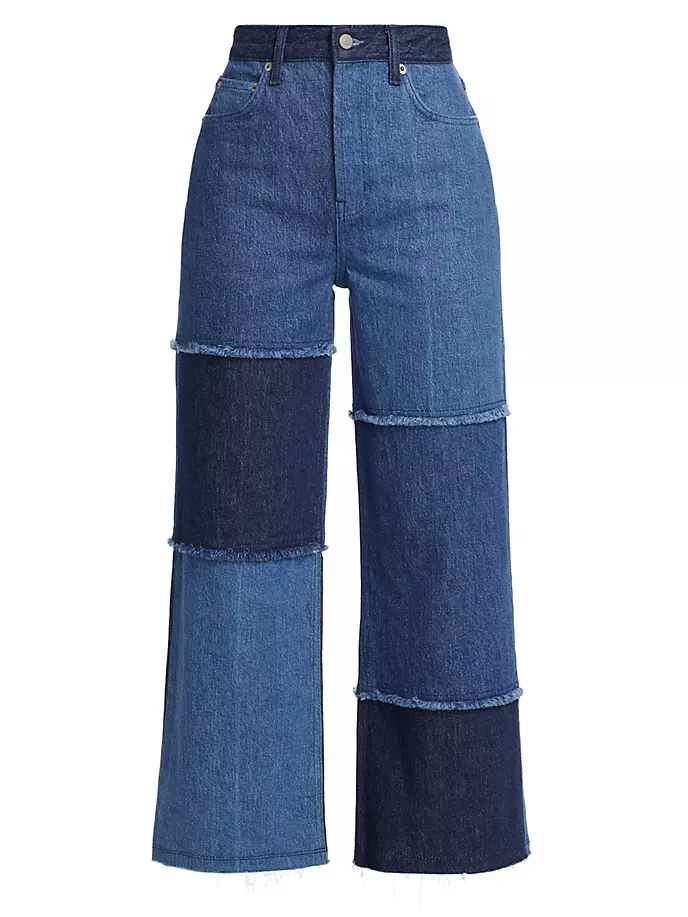 

Укороченные джинсы Getty в стиле пэчворк Rails, цвет indigo patchwork