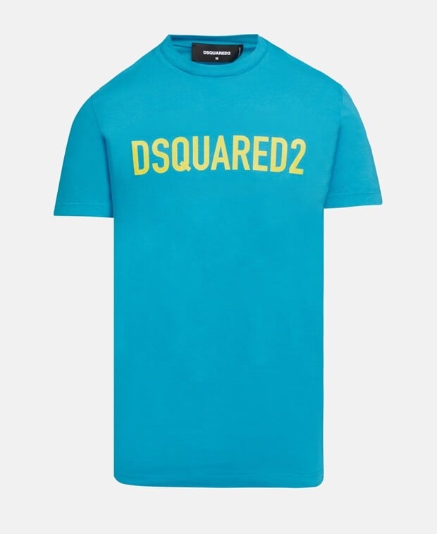 

Футболка Dsquared2, лазурный синий