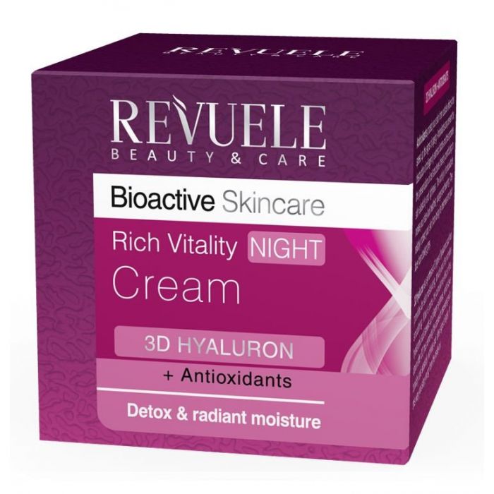 Ночной крем Rich Vitality Crema de noche Revuele, 50 ml ночной крем bio active retinol peptides crema de noche revuele 50 ml