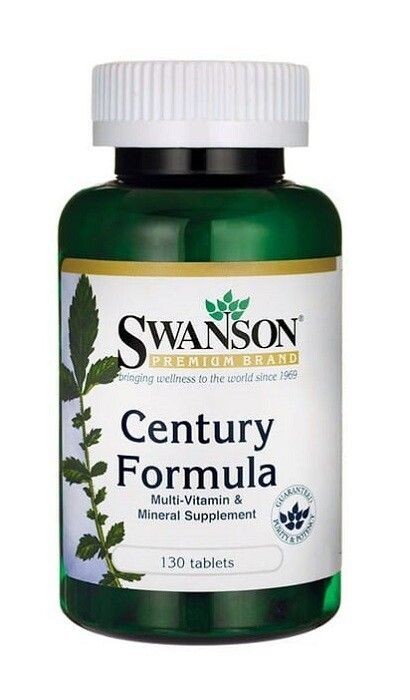 

Железо в таблетках Swanson Century Formula Multi With Iron Multiwtiamina z Żelazem, 130 шт