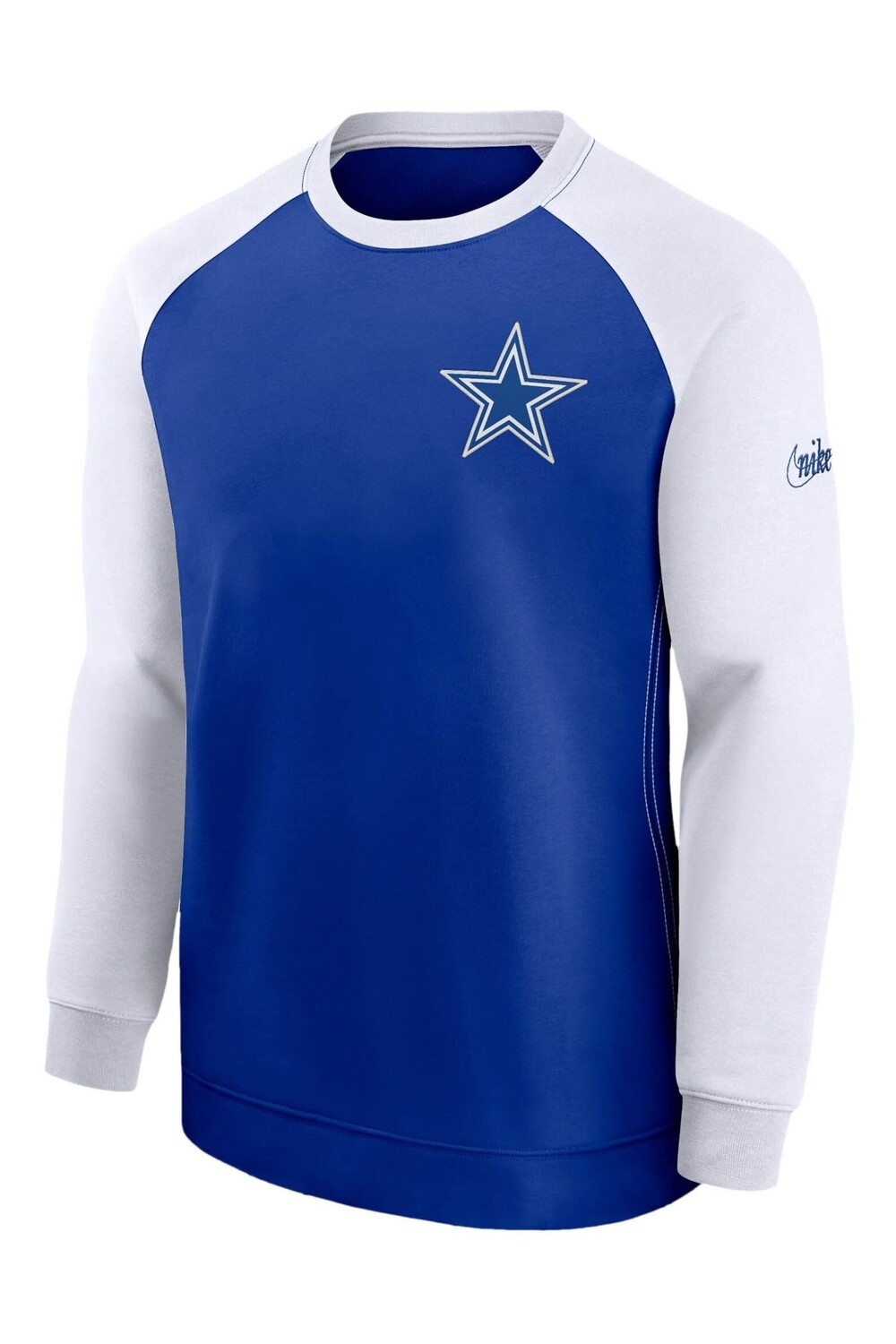 

Толстовка Fanatics Dallas Dri-FIT с круглым вырезом реглан Nike, синий