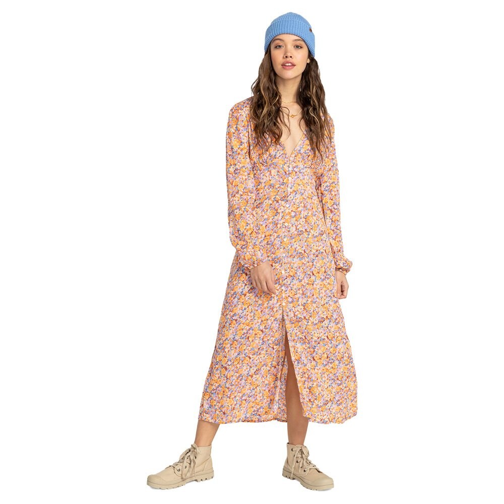 

Длинное платье Billabong Cool Nights Long Sleeve, желтый