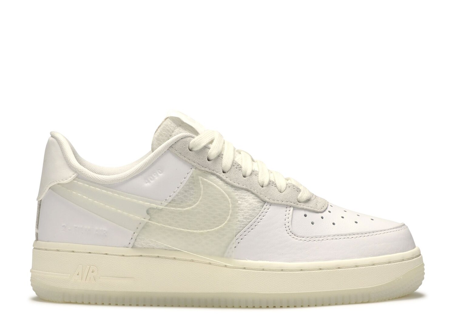 

Кроссовки Nike Air Force 1 Low 'Transparent Swoosh', белый, Белый;серый