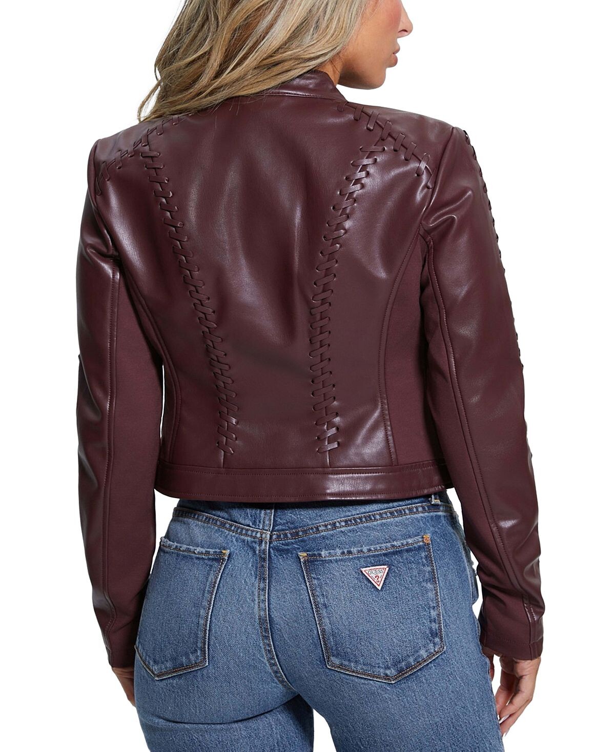 

Женская куртка Adler из искусственной кожи с плетением GUESS