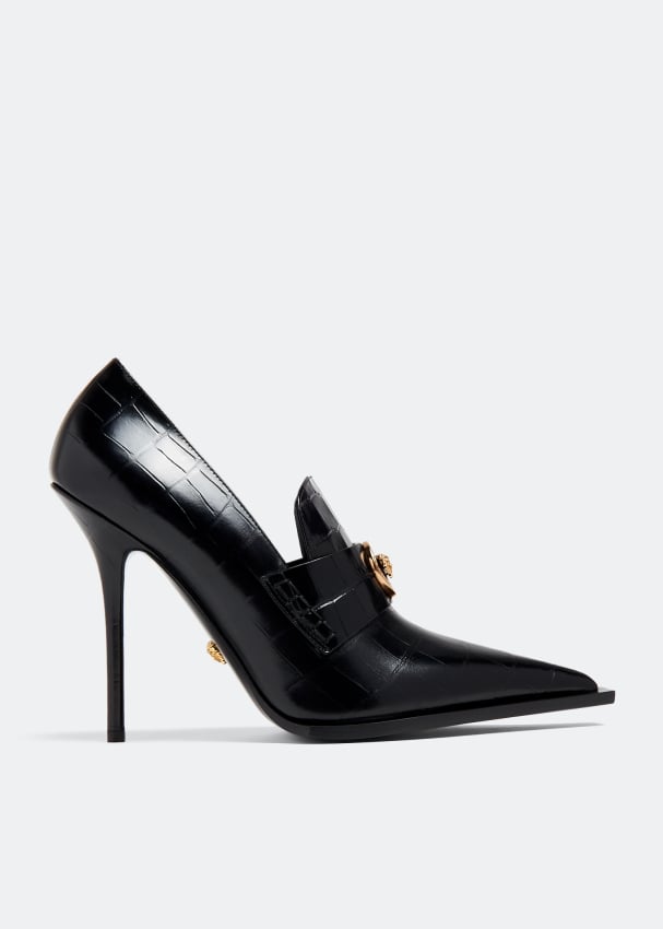 Туфли Versace Vagabond, черный женские слипоны на плоской подошве tinghon заостренный носок балетки повседневные туфли на плоской подошве 2 цвета
