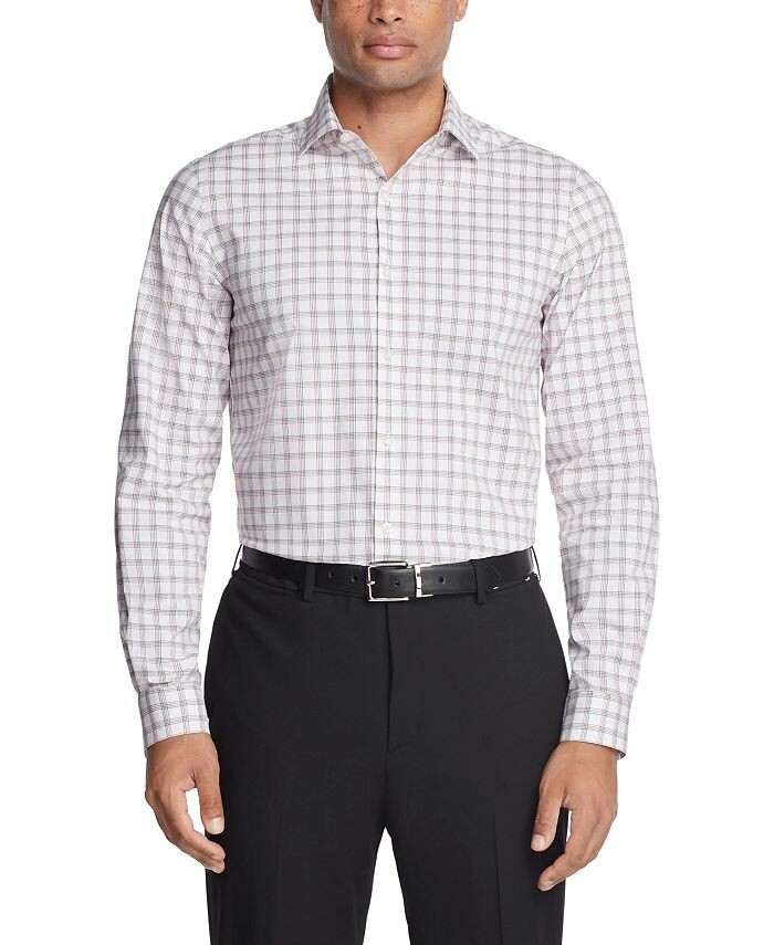 

Мужская классическая рубашка классического кроя Stain Shield Van Heusen, красный