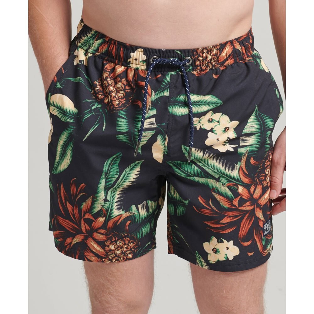 

Шорты для плавания Superdry Vintage Hawaiian, черный
