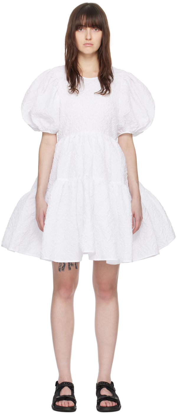 цена Белое мини-платье Sylvie Cecilie Bahnsen