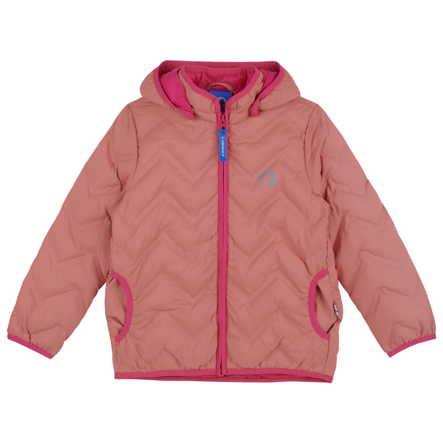 Куртка из синтетического волокна Finkid Kid's Vanukas Air, цвет Terra Cotta/Raspberry