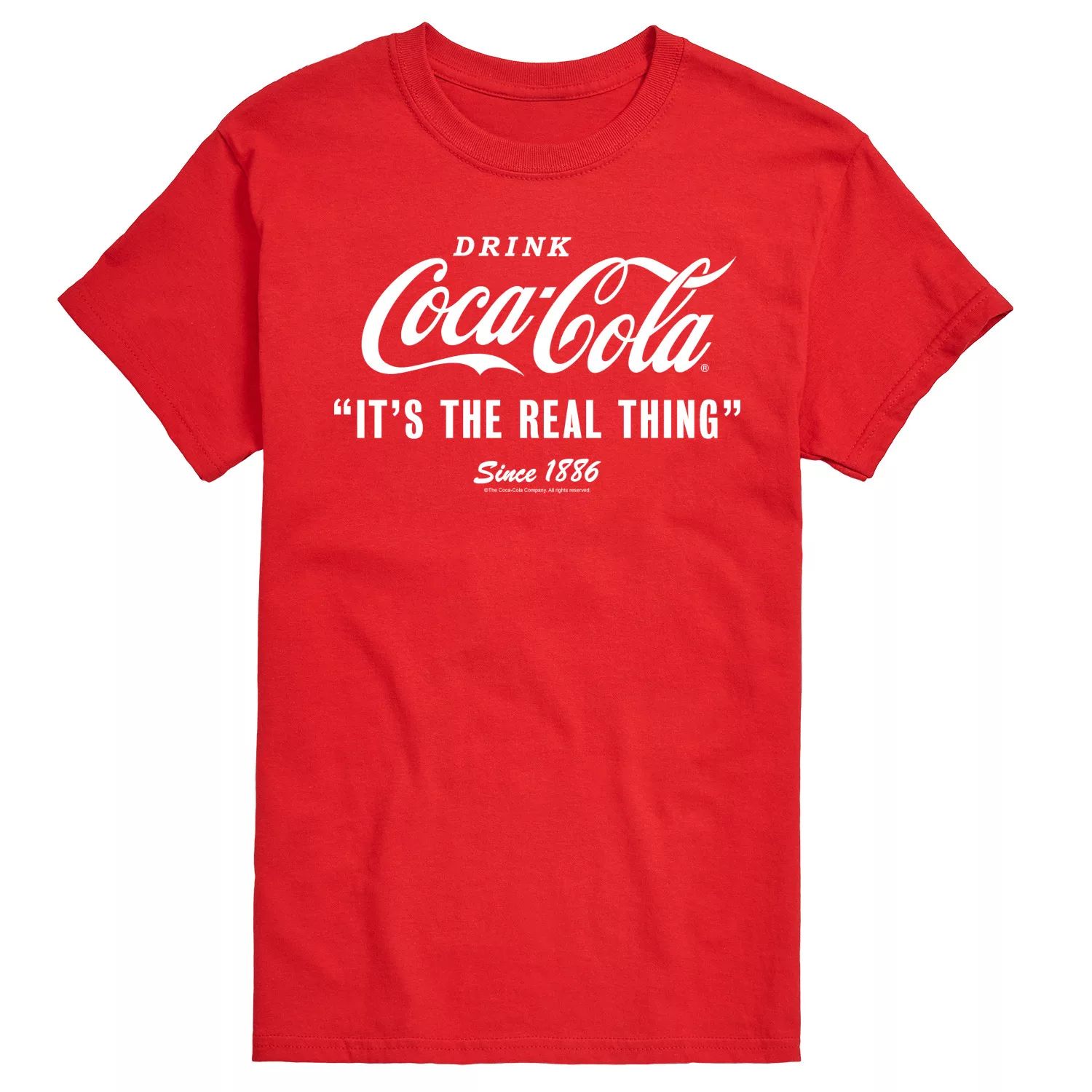 Мужская футболка с рисунком Coca-Cola It A Real Thing License, красный