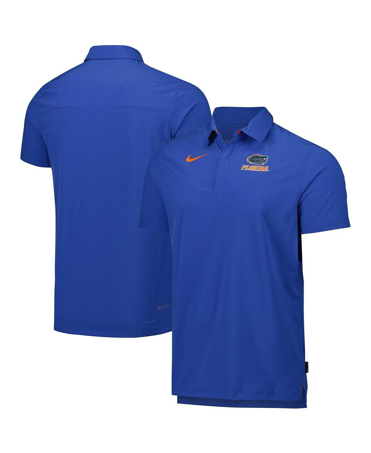 

Мужская рубашка-поло Royal Florida Gators 2022 Coach Performance с принтом меланжевого цвета Nike