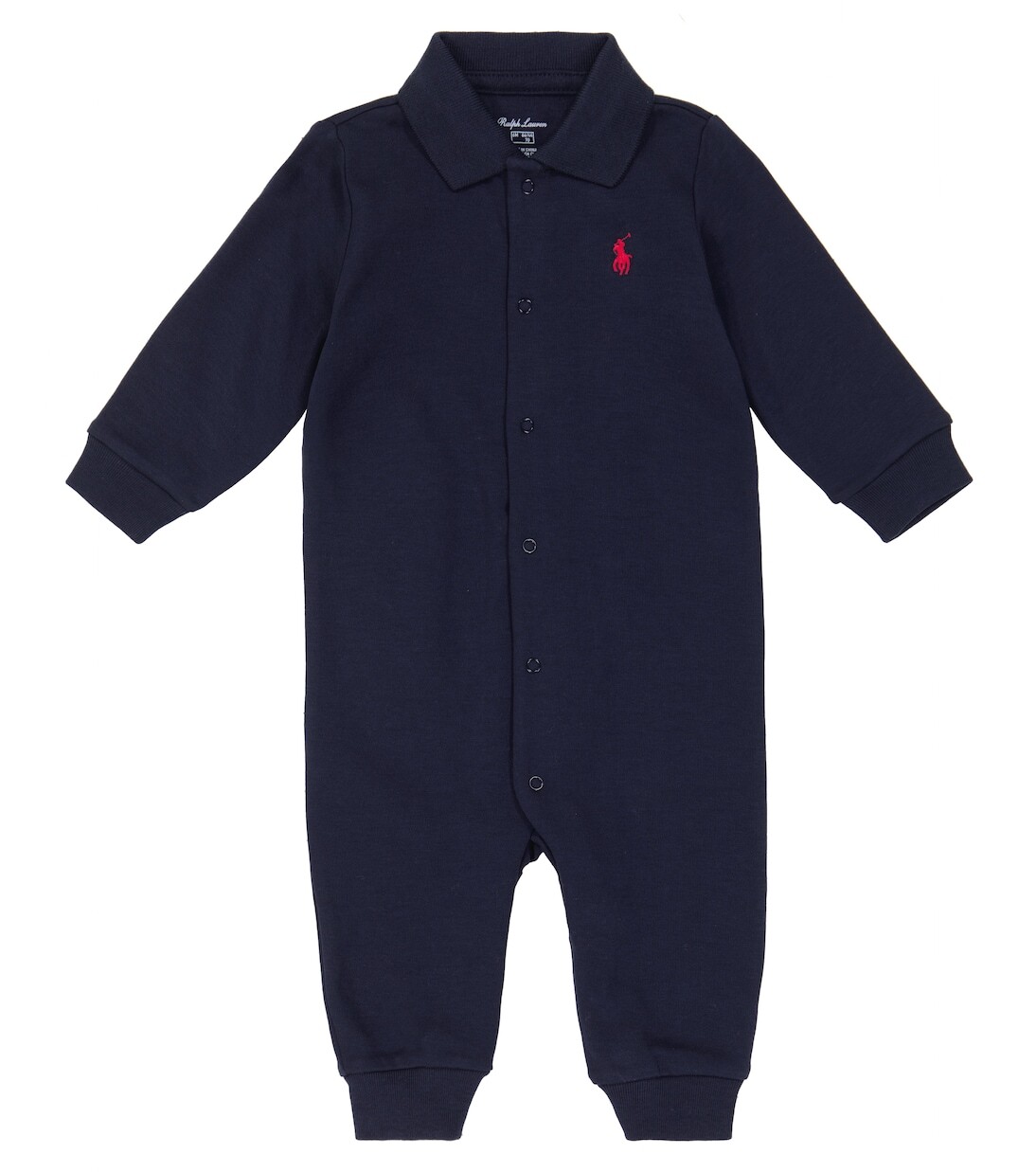 

Детский комбинезон из хлопкового трикотажа Polo Ralph Lauren Kids, синий