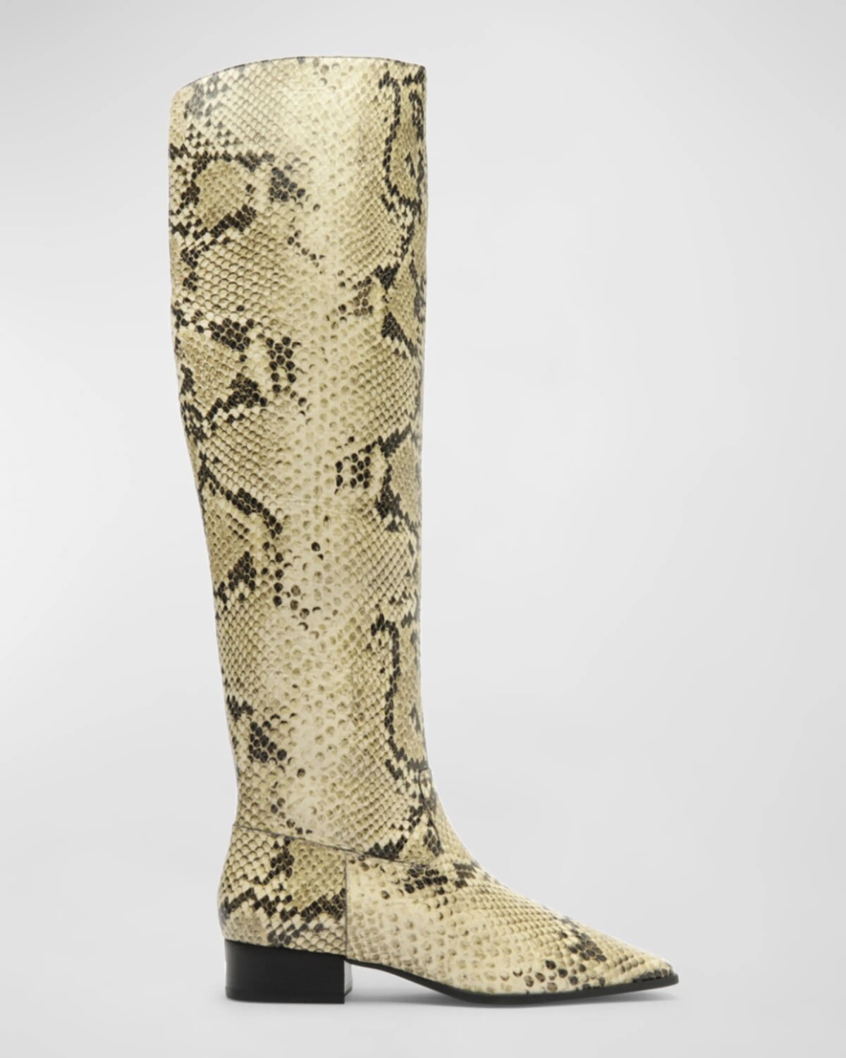 

Сапоги Helena с тиснением под змею Schutz, цвет Animal Print