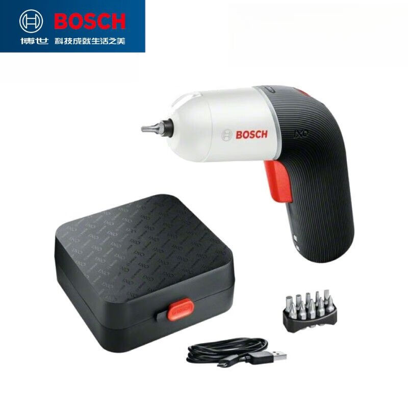 Отвертка электрическая Bosch Ixo с насадками, черный