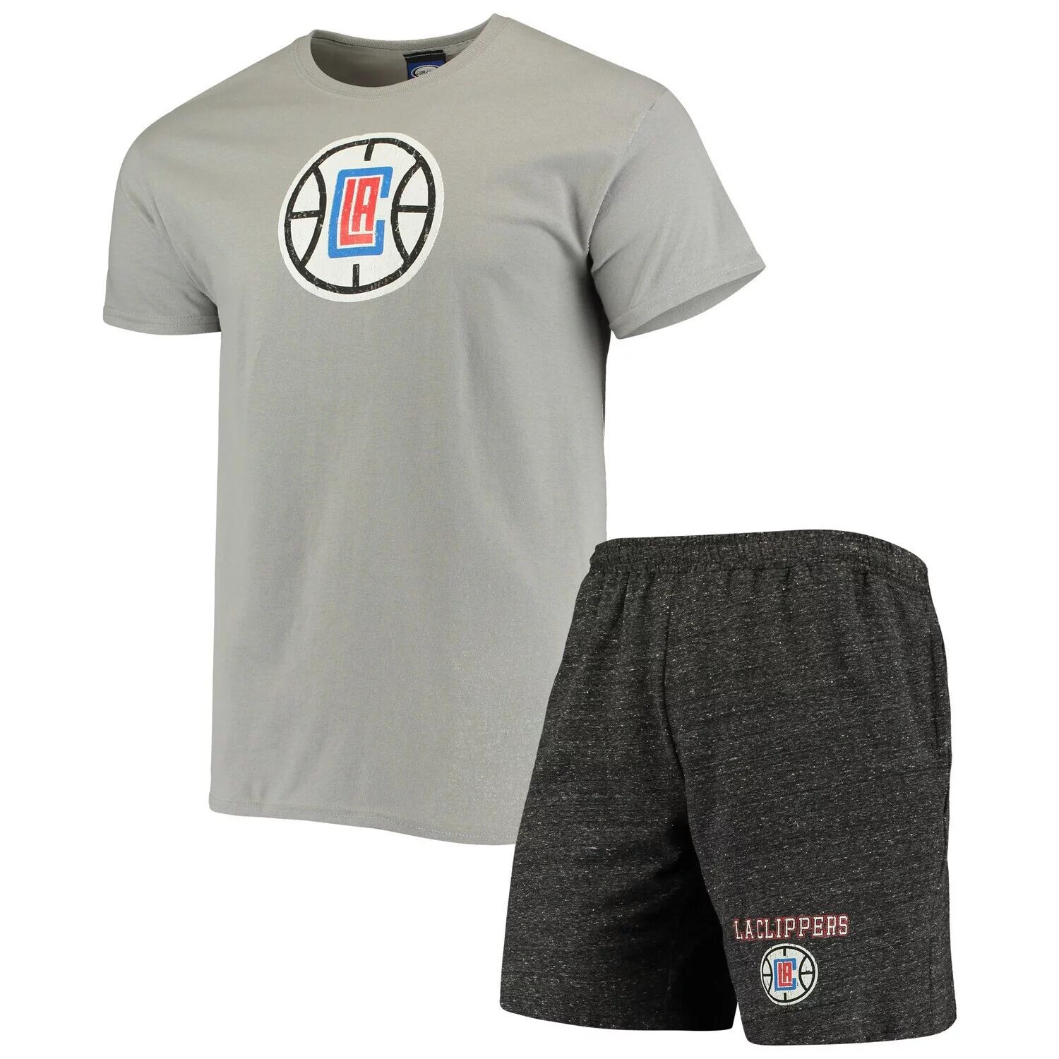 

Мужской комплект футболки и шорт Concepts Sport Grey/Heared Charcoal LA Clippers Pitch