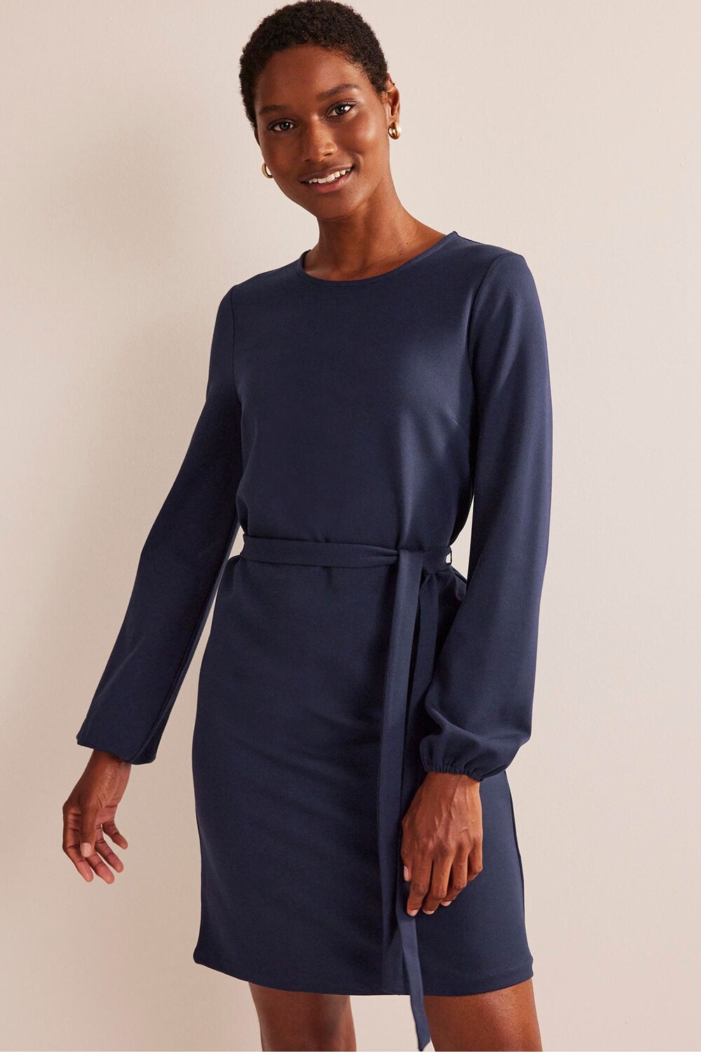

Petite Violet прямого кроя из трикотажной ткани Boden, синий